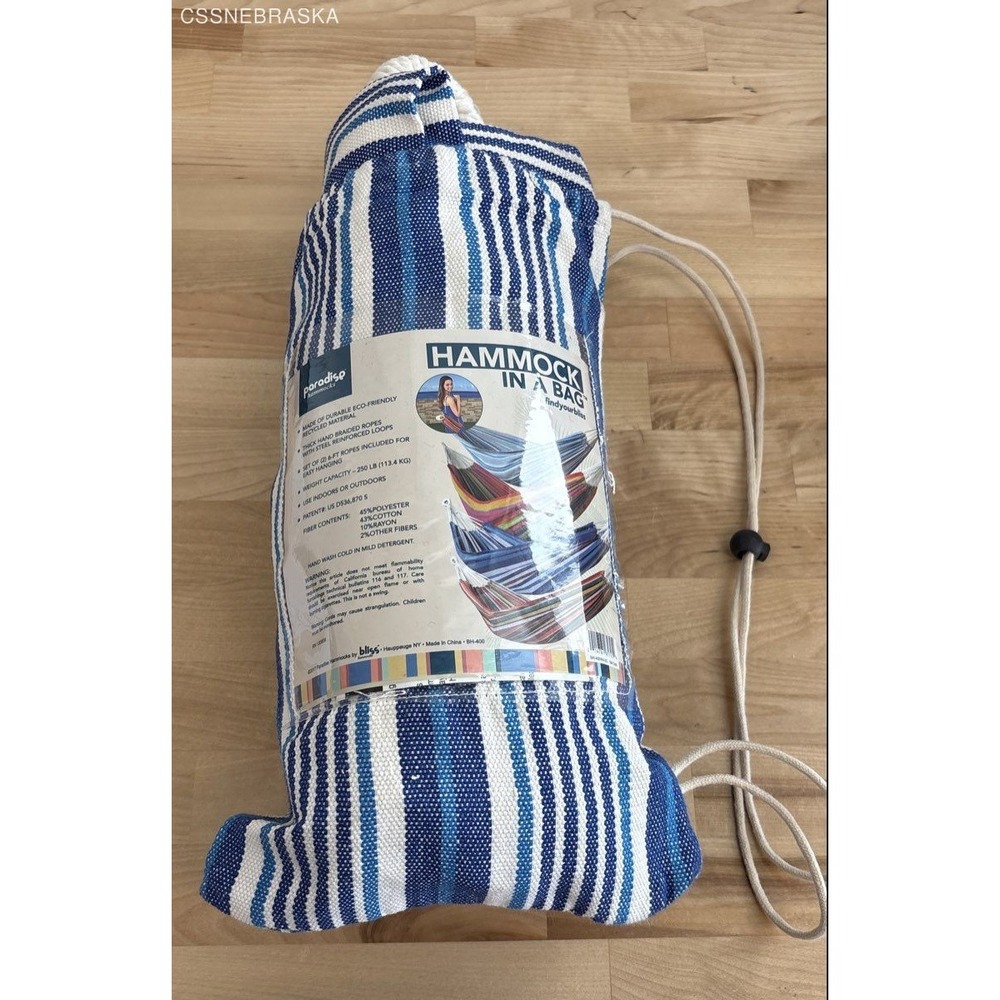 Bliss Hammock in a Bag and Adjustable Hammock Tree Straps